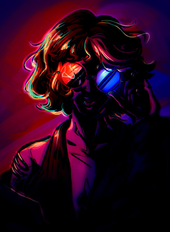 Ilustração de personagem original.