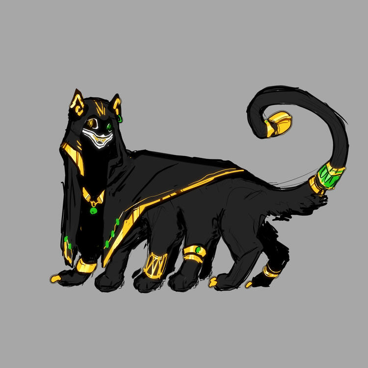 "Gatuno", primeiro conceito de criatura para a bíblia ''Dalia'', que desenvolvi no curso Tecnólogo em Design de Animação no Senac Santo Amaro.